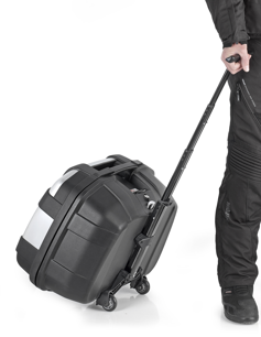 TOP CASE GIVI TREKKER OUTBACK EVO 58 EN ALUMINIUM ANODISÉ SMART SECURITY LOCK MONOKEY/ RGOBKEV58AA