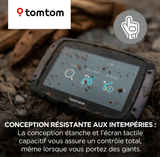 GPS MOTO ETANCHE TOMTOM RIDER 550PREMIUM / RTTT550PREMIUM