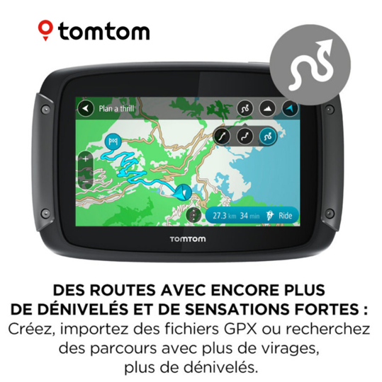 GPS MOTO ETANCHE TOMTOM RIDER 550 / RTTT550
