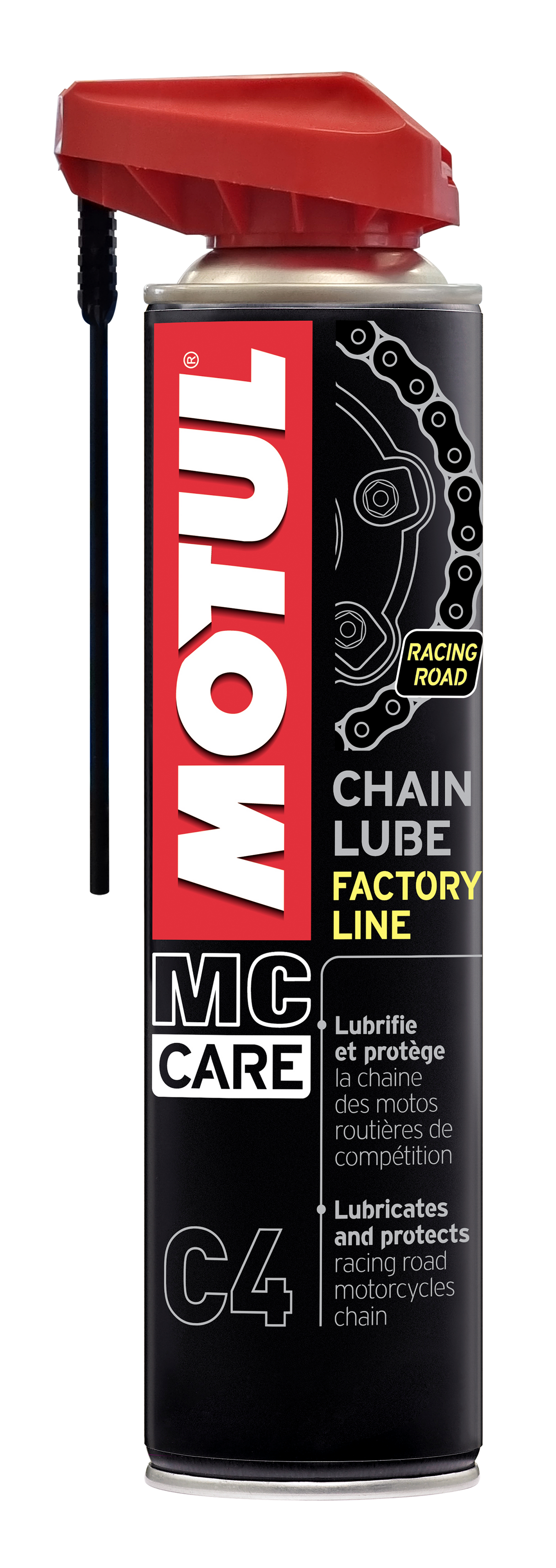 GRAISSE A CHAINE MOTUL C4 CHAIN LUBE RACING FACTORY LINE AÉROSOL 400ML / RM111658