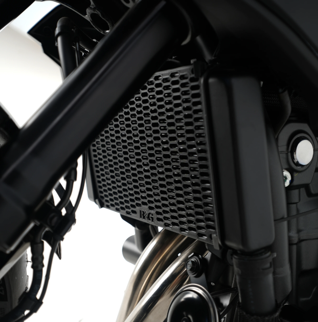 GRILLE PROTECTION DE RADIATEUR D'EAU HONDA CB500F 2019 À 2024-CB 500 HORNET 2024 À 2025-CBR500R 2013 À 2025 R&G RACING / RRRAD0358PROBK