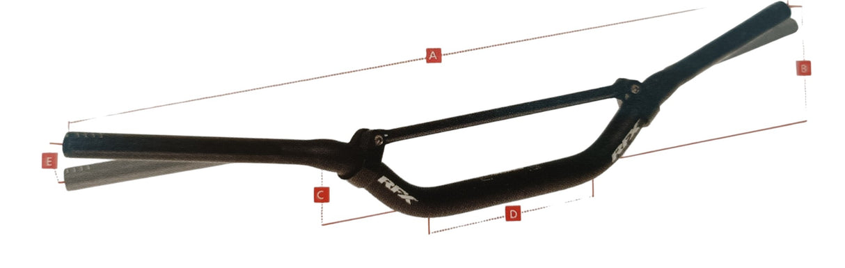 GUIDON RFX PRO F8 28,6MM ÉQUIVALENTS RENTHAL 7/8" 971-FATBAR 604-TWINWALL 997 RC/HONDA CRF-KAWASAKI KX KXF-BETA-HUSQVARNA-KTM SXF-SUZUKI RMZ ANODISÉ NOIR / RRFXHB8000199BK