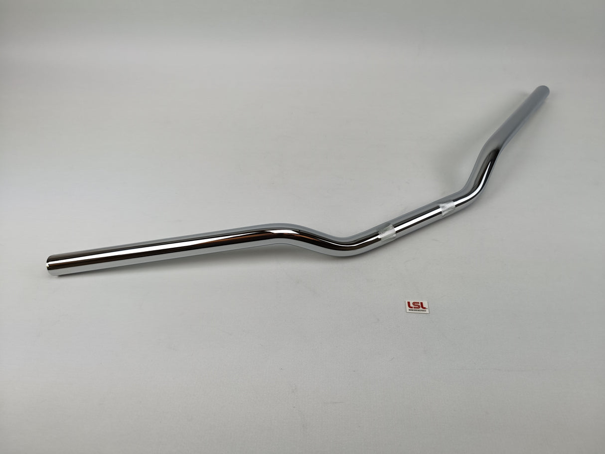 GUIDON LSL SUPERBIKE FLAT BAS 22MM ACIER CHROMÉ HOMOLOGUÉ / RL123LN01CR-22