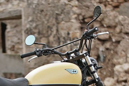 GUIDON PRO CROSS MX2 Ø22MM ACIER NOIR HOMOLOGUÉ HIGHSIDER / RH1140741