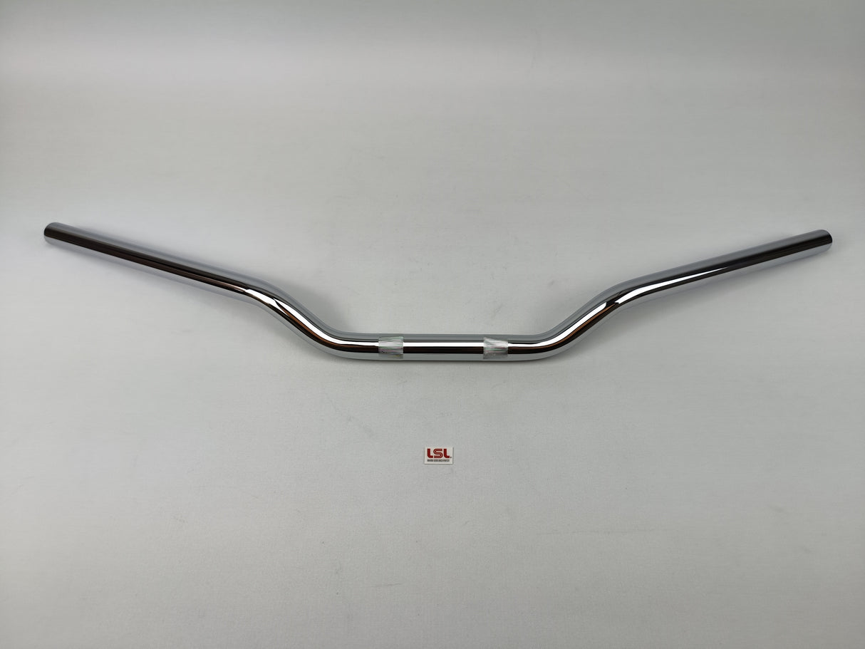 GUIDON LSL SUPERBIKE FLAT BAS 22MM ACIER CHROMÉ HOMOLOGUÉ / RL123LN01CR-22