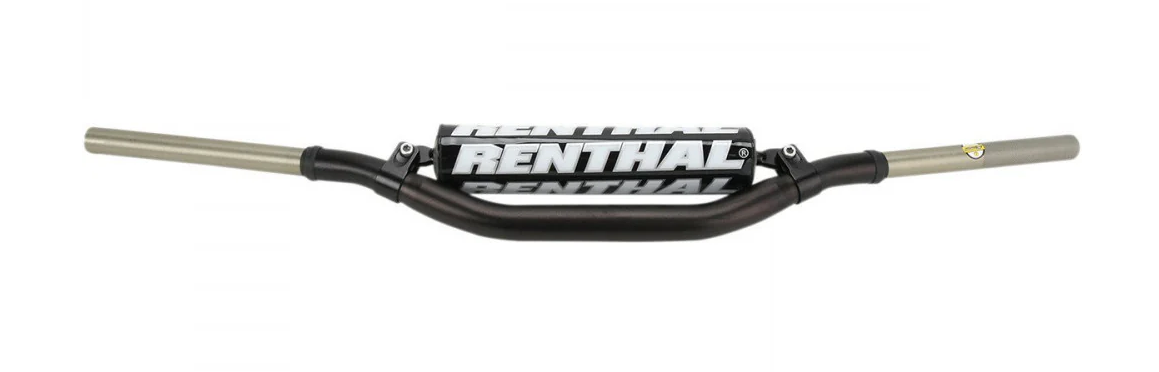 GUIDON RENTHAL TWINWALL 921 YAMAHA 125YZ-250YZ-250YZF-450YZF ET BETA RR250 ANODISÉ NOIR / RR921-01-BK-07-185