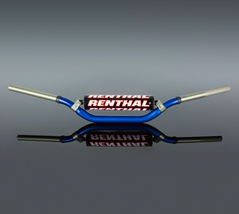GUIDON RENTHAL TWINWALL 997 RC/HONDA CRF-KAWASAKI KX KXF-BETA-HUSQVARNA-KTM SXF-SUZUKI RMZ ANODISÉ BLEU / RR997-01-BU-02-184