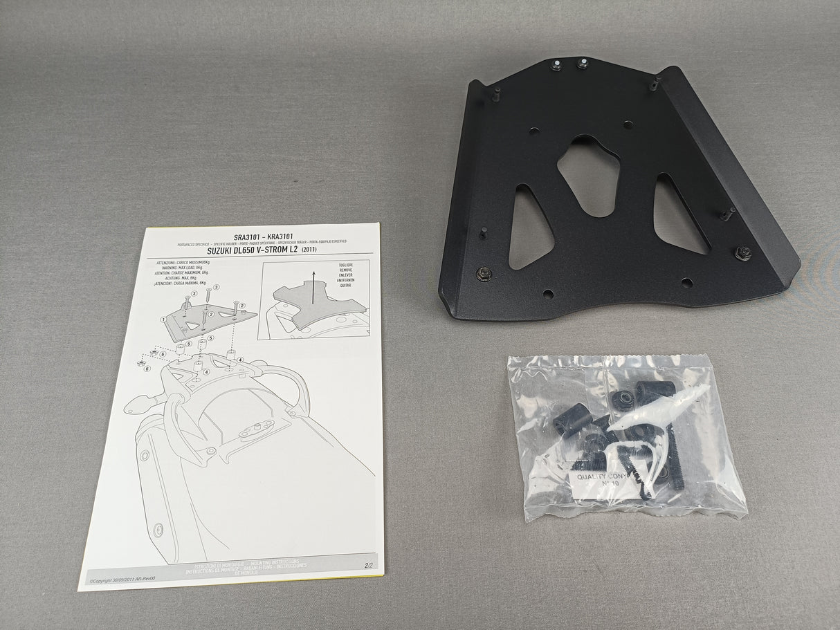 SUPPORT TOP CASE ALU GIVI MONOKEY V-STROM 650 2011 À 2016 SUZUKI / RGSRA3101