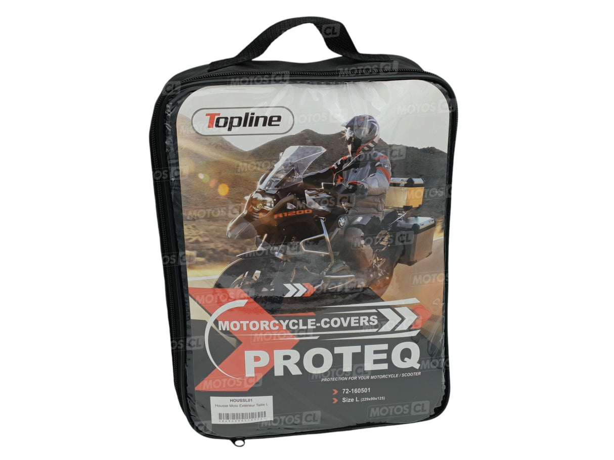 HOUSSE DE PROTECTION EXTÉRIEURE ÉTANCHE TAILLE L UNIVERSELLE MOTOS ET SCOOTERS PROTEQ TOPLINE / RTHOUSSL01