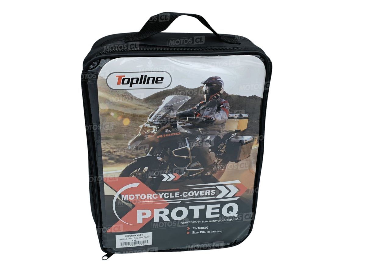 HOUSSE DE PROTECTION EXTÉRIEURE ÉTANCHE TAILLE XXL UNIVERSELLE MOTOS ET SCOOTERS PROTEQ TOPLINE / RTHOUSSXXL01