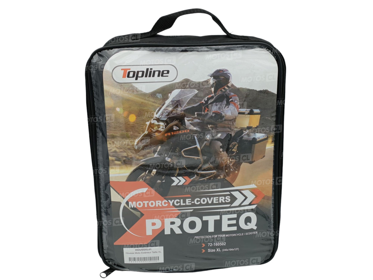 HOUSSE DE PROTECTION EXTÉRIEURE ÉTANCHE TAILLE XL UNIVERSELLE MOTOS ET SCOOTERS PROTEQ TOPLINE / RTHOUSSXL01
