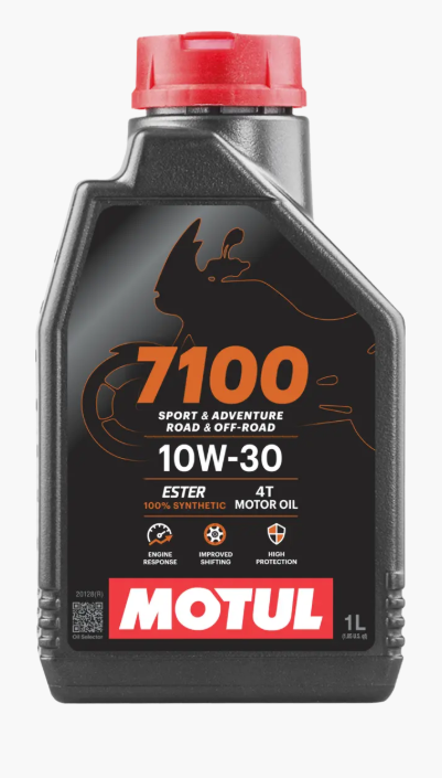 HUILE MOTUL 7100 4TPS 10W30 SPORT & ADVENTURE ROAD & OFF ROAD 100% SYNTHÈSE BIDON 1L / RM104089