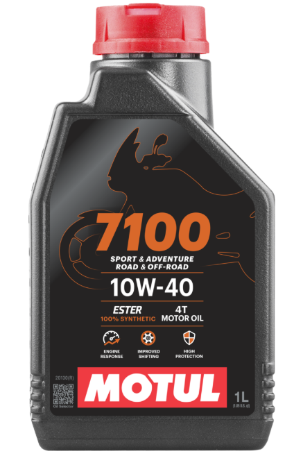 HUILE MOTUL 7100 4TPS 10W40 SPORT & ADVENTURE ROAD & OFF ROAD 100% SYNTHÈSE BIDON 1L / RM104091