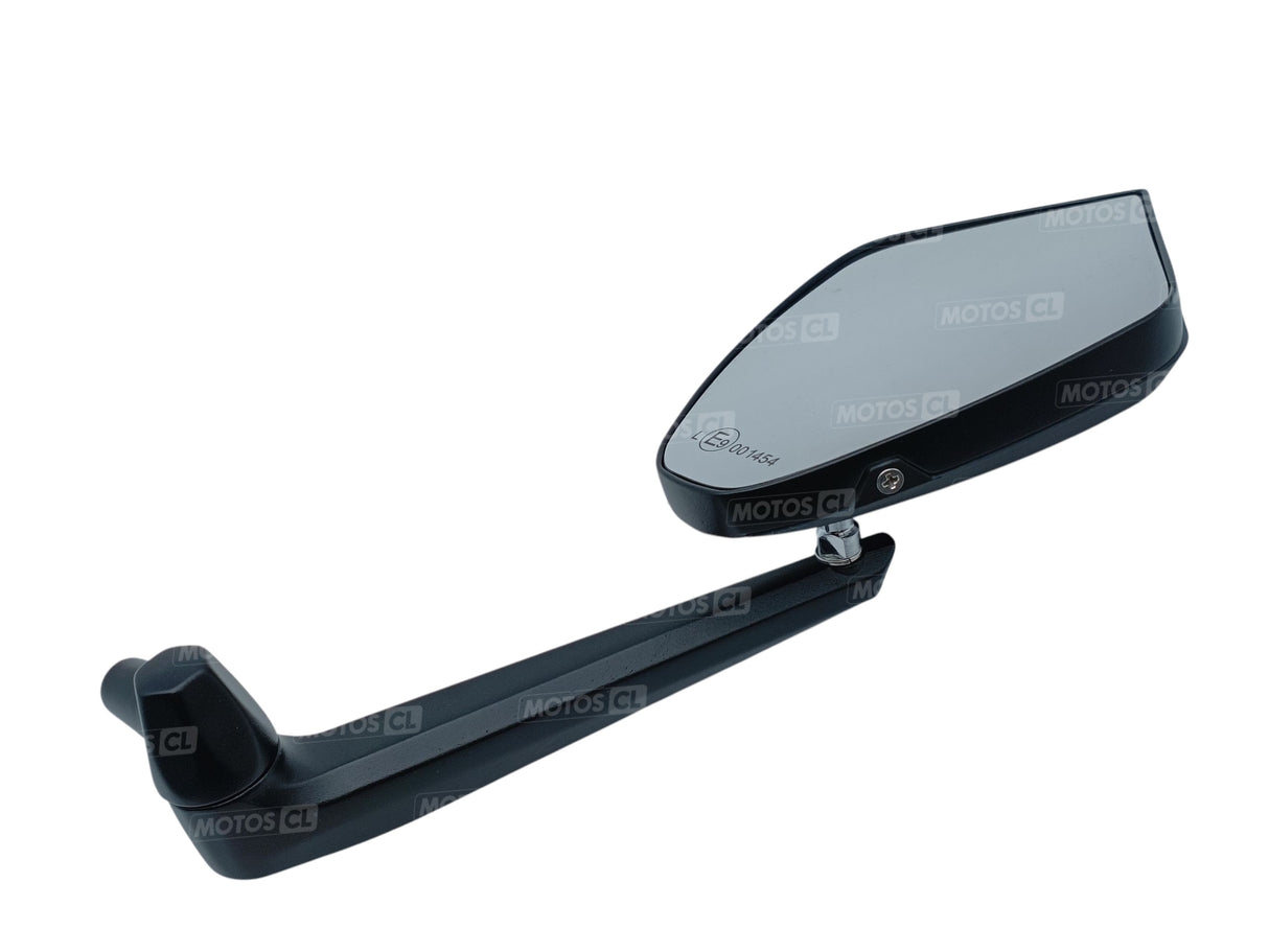 RÉTROVISEUR CHAFT KICKING ALU ET PLASTIQUE NOIR HOMOLOGUÉ RÉGLABLE ET RÉVERSIBLE Ø10MM / RCIN1042