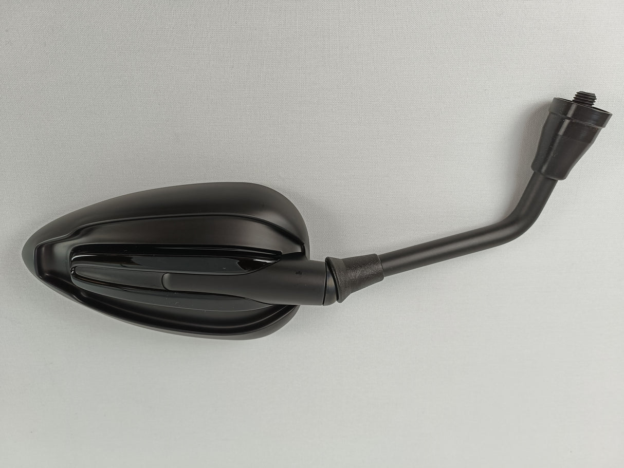 RÉTROVISEUR CHAFT BUNNY HOMOLOGUÉ 10MM RÉGLABLE NOIR MAT-NOIR BRILLANT / RCIN117