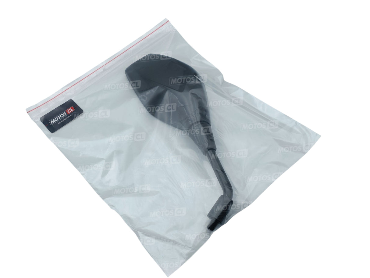 RÉTROVISEUR CHAFT DROIT SAFETY NOIR HOMOLOGUÉ Ø10MM / RCIN346