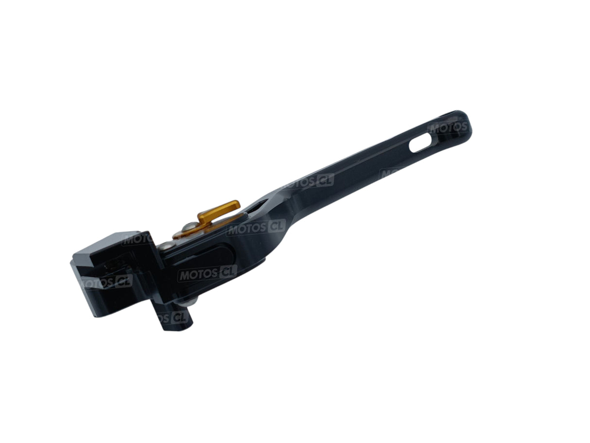 LEVIER D'EMBRAYAGE SYNTO ABM (KH31) EN ALUMINIUM USINÉ CNC LONG NOIR RÉGLABLE HOMOLOGUÉ KAWASAKI / RA101030-H15-V12