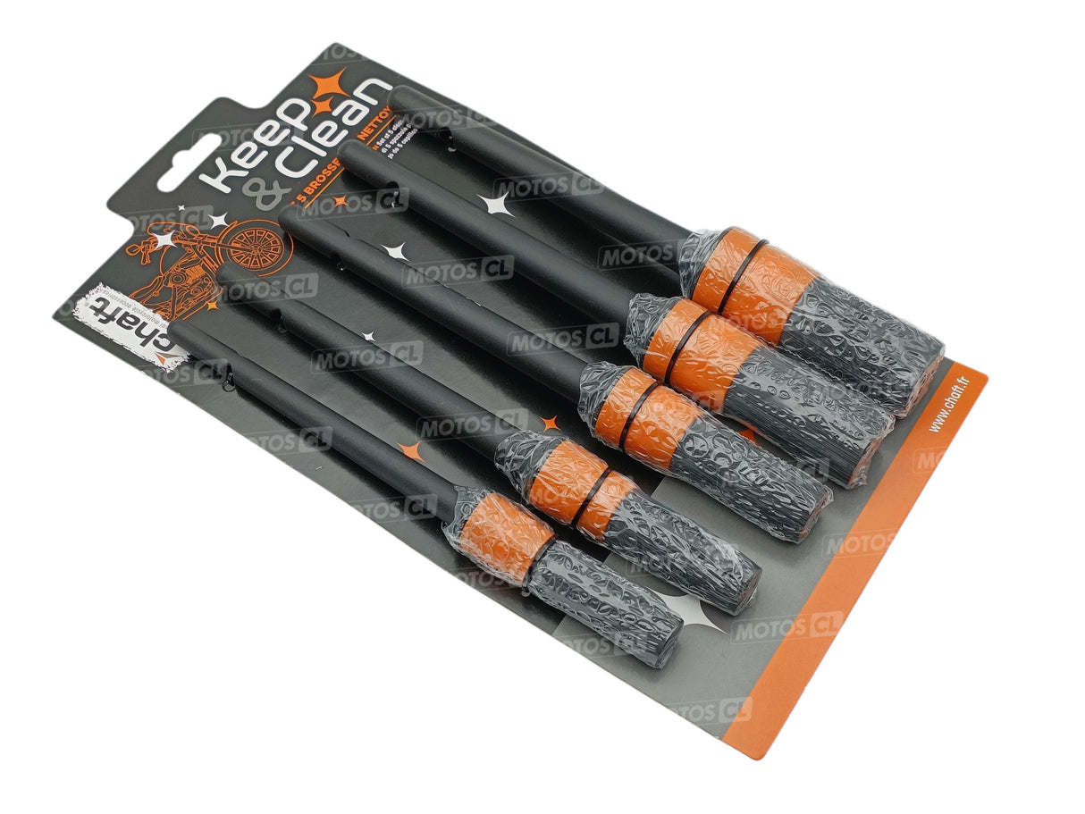 KIT 5 PINCEAUX DE NETTOYAGE CHAFT / RCKC025