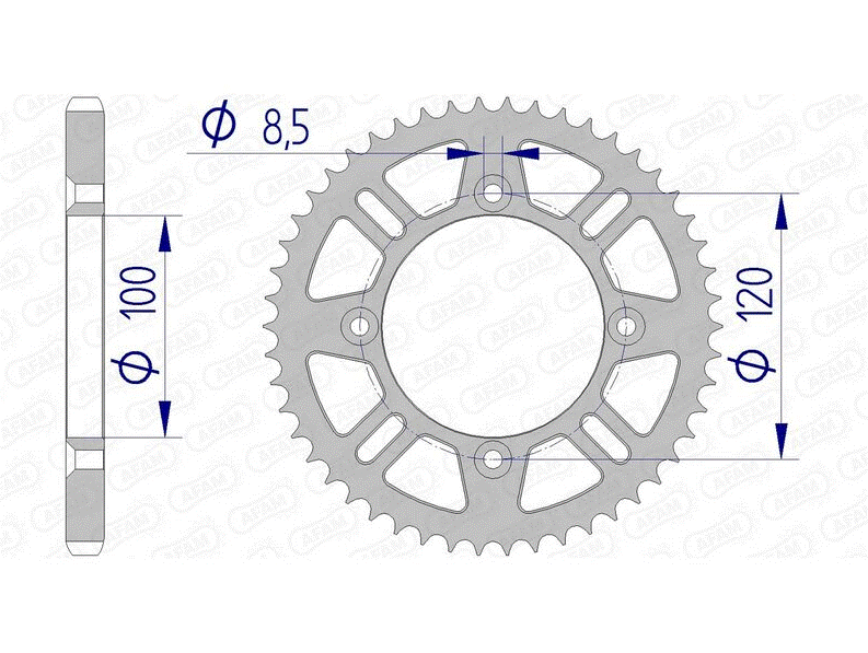 KIT CHAÎNE YAMAHA 85YZ 2019 À 2025 14X51 RACING A428MXG PSB ACIER-COURONNE ALU ULTRALIGHT / RA3032996