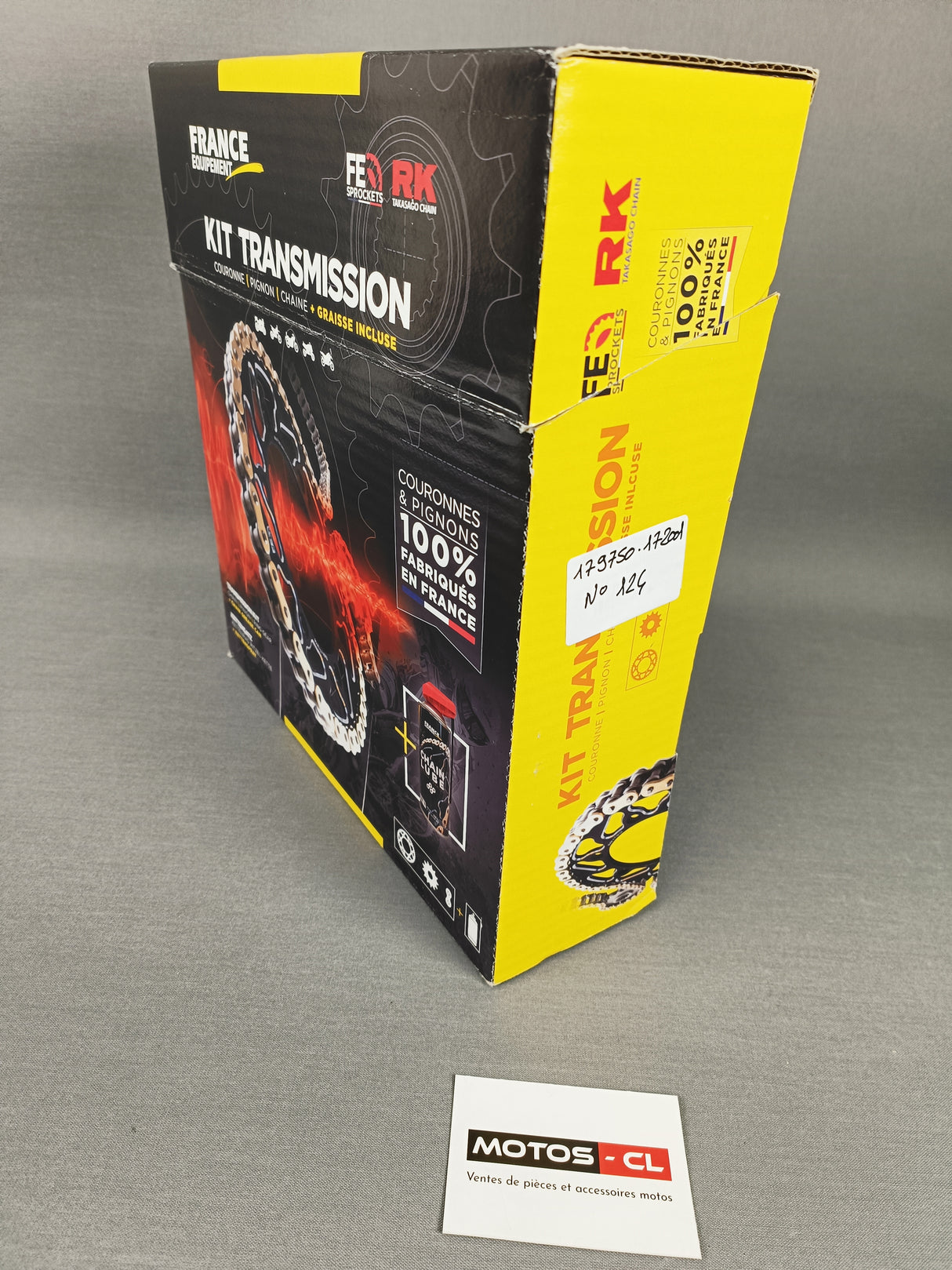 KIT CHAINE 16X41 AVEC CHAINE RK ROUGE ULTRA RENFORCÉE PANIGALE V4 et V4S DUCATI 2018-2024 FRANCE ÉQUIPEMENT / 179750.172