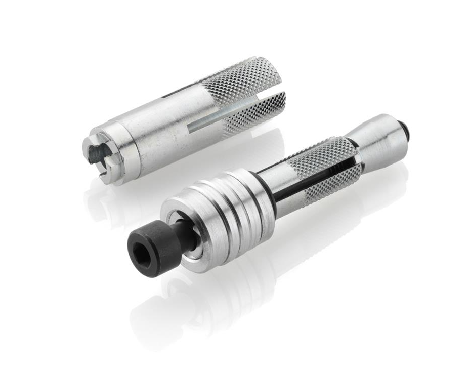 RÉTROVISEUR EMBOUT DE GUIDON HOMOLOGUÉ EN ALU RIZOMA "SPIRIT" ANODISÉ NOIR LOGO GRIS BIPOSITION / RRBS192BA