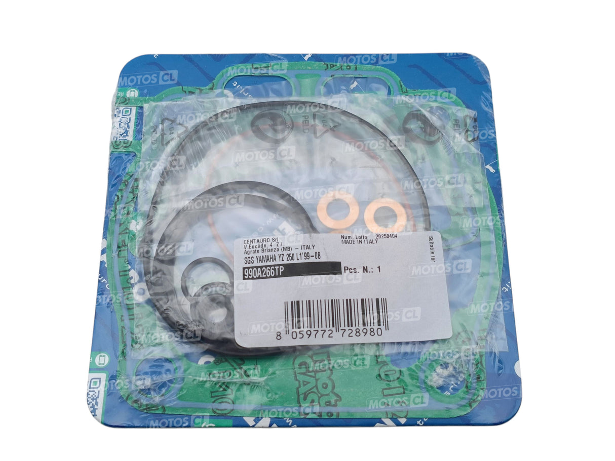 POCHETTE DE JOINTS HAUT MOTEUR CENTAURO POUR FANTIC XX250 2022 À 2026-YAMAHA YZ250 1999 À 2025-YZ250X 2016 À 2024 / RC990A266TP