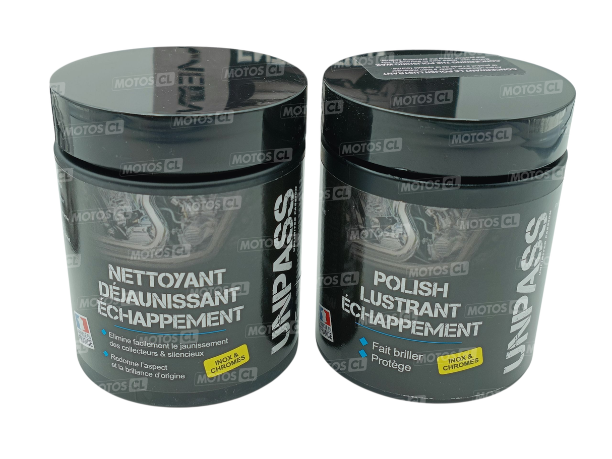 KIT ENTRETIEN DES POTS D'ÉCHAPPEMENT CHROME ET INOX UNPASS / RUUN910571