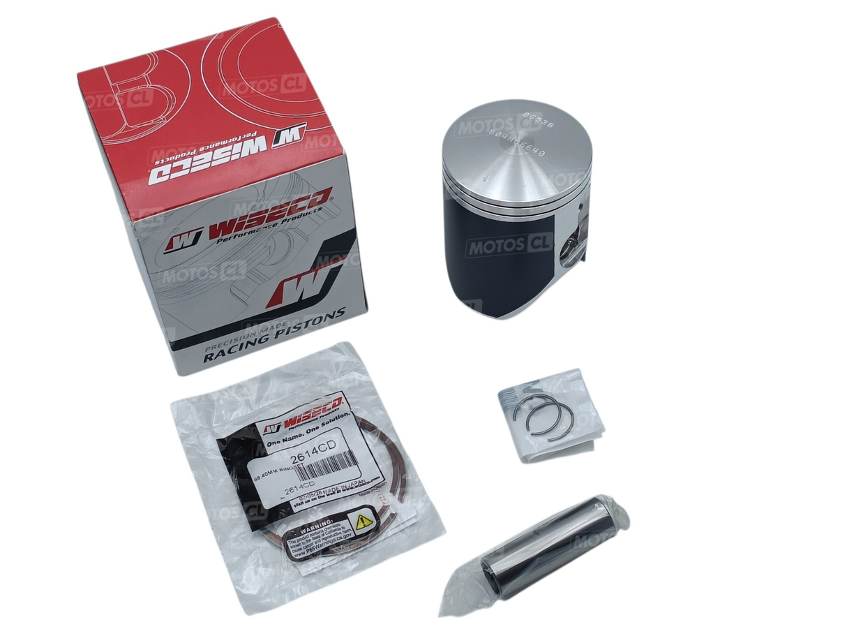 KIT PISTON COMPLET WISECO FORGÉ Ø66,35MM CÔTE B POUR FANTIC XX250 2022 À 2026-YAMAHA 250YZ 1999 À 2027 ET YZ250X 2016 À 2027 / RWW804M06640B