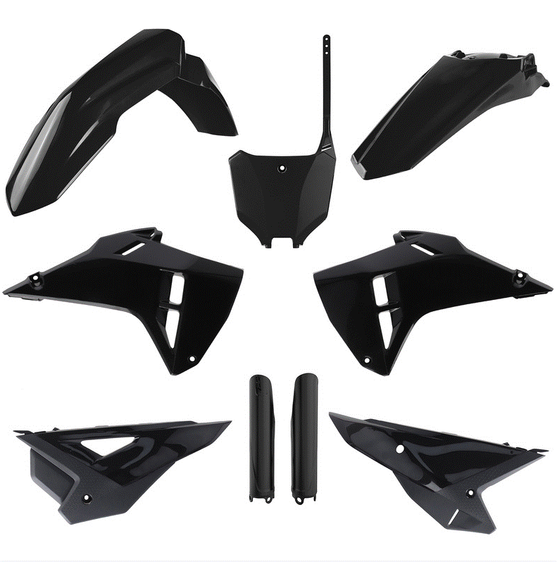 KIT PLASTIQUE RESTYLING HONDA CRF250R ET CRF450R 2021 À 2024 COULEUR NOIR EN LOOK CRF 2025 POLISPORT / RP91619