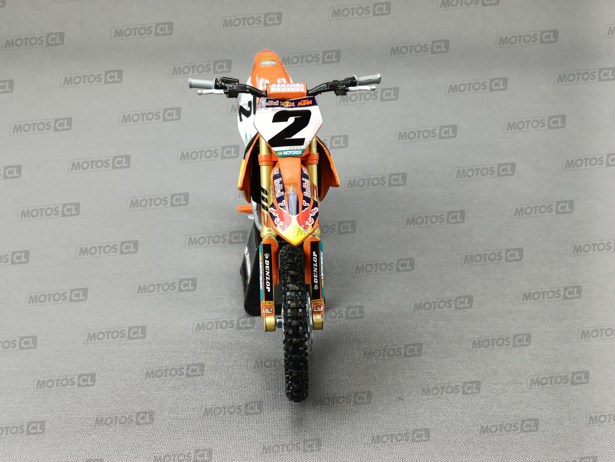 MINIATURE MOTOCROSS KTM 450SX-F FACTORY RACING TEAM 2019 N°2 COOPER WEBB 1/12ÈME / RN085-58353