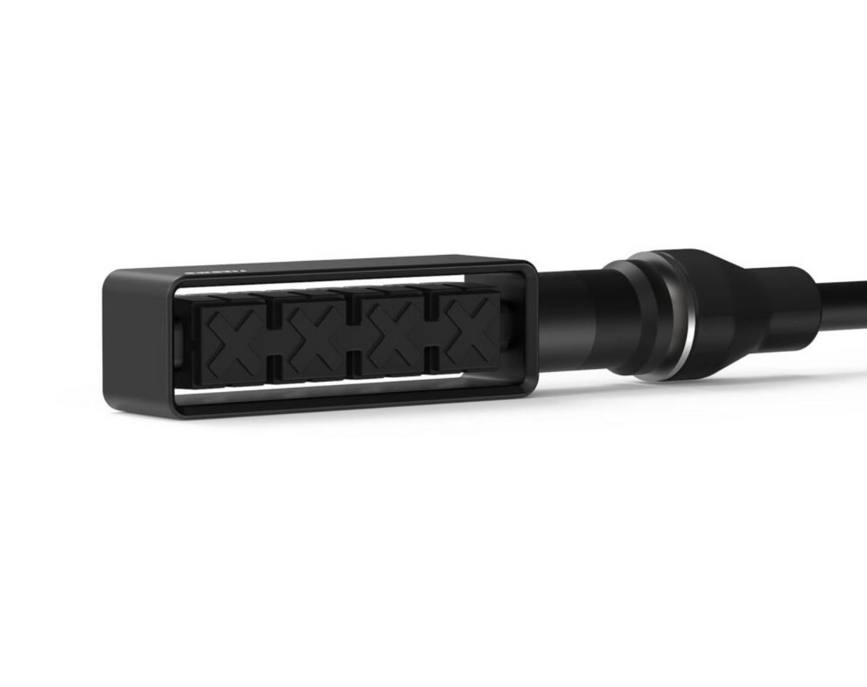 PAIRE DE CLIGNOTANTS LEDS SÉQUENTIELS RIZOMA LAYER 3 + FEUX DE POSITION + FEUX STOP HOMOLOGUÉS ANODISÉS NOIR / RRTS145B