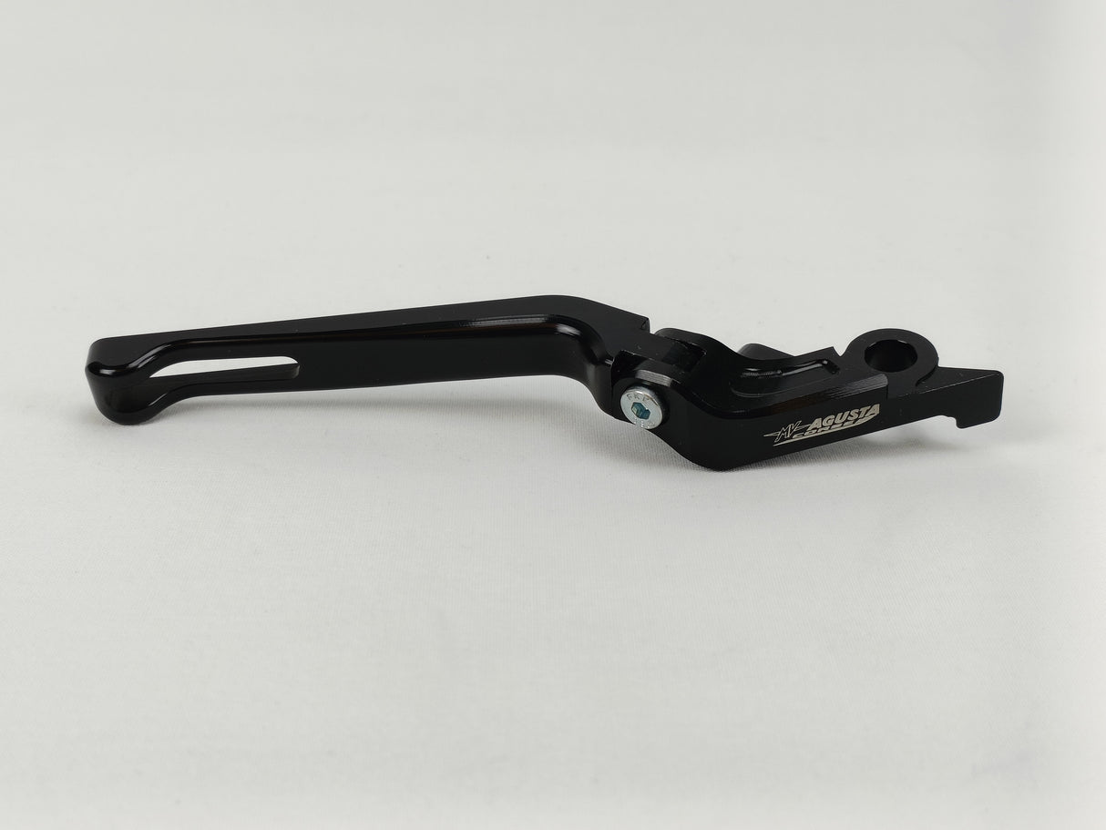 LEVIER FREIN ALU USINÉ REPLIABLE NOIR MV AGUSTA F4 ET B4 MV CORSE / SPLBA002BF