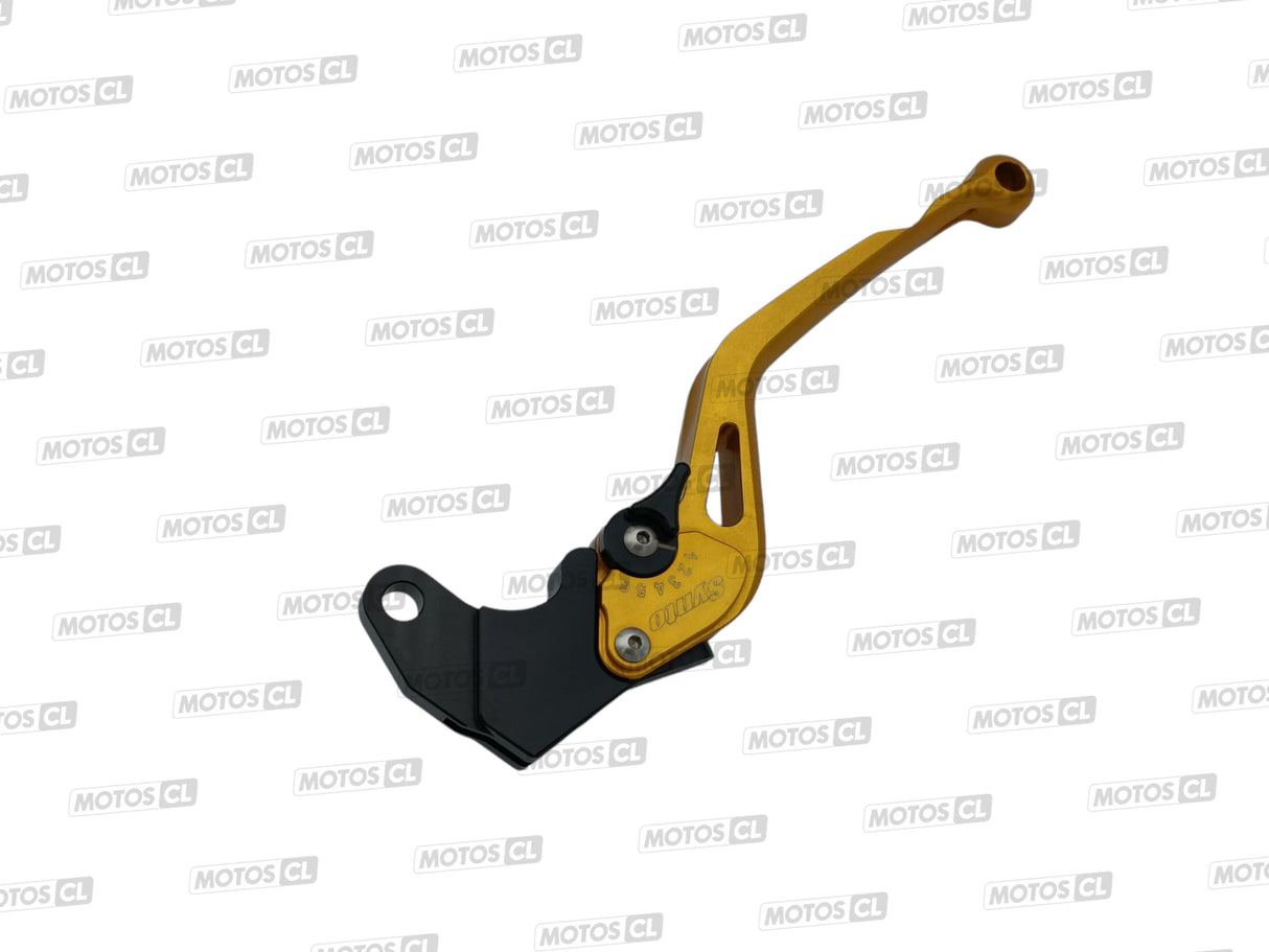 LEVIER D'EMBRAYAGE SYNTO ABM (KH23) EN ALUMINIUM USINÉ CNC LONG OR RÉGLABLE HOMOLOGUÉ SUZUKI / RA101022-H12-V15