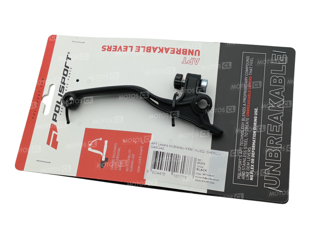 JEU DE LEVIERS POLISPORT APT INCASSABLES POUR GASGAS-HUSQVARNA-KTM-SHERCO-STARK FUTURE-TM RACING-TRIUMPH / RP91575