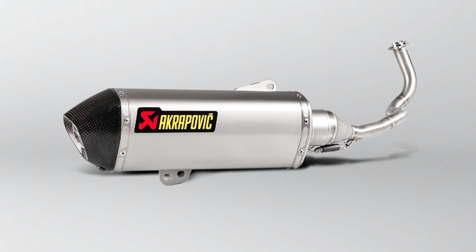 LIGNE COMPLÈTE AKRAPOVIC PCX125 ET PCX150 2014 À 2016 HONDA/ RAS-H125R4-HRSS