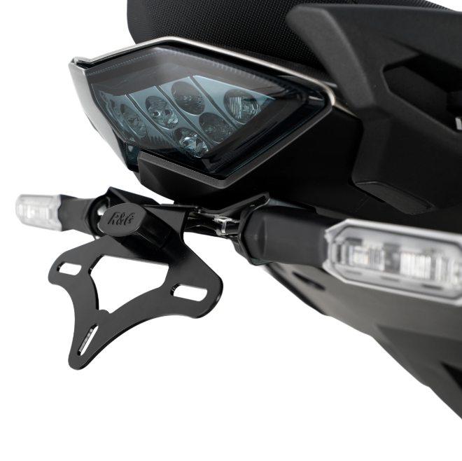 SUPPORT DE PLAQUE KAWASAKI NINJA 1000SX 2020 À 2024 ET NINJA 1100SX 2025 R&G RACING / RRLP0289BK