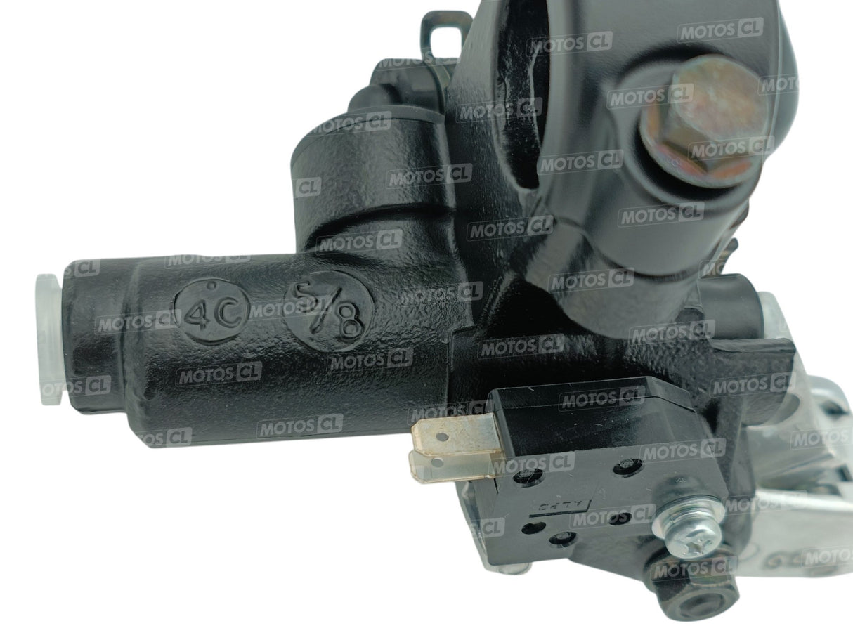 MAÎTRE-CYLINDRE SPORT DE FREIN AVANT AXIAL Ø15,87MM NOIR ET LEVIER ALU NISSIN / RNADFM-1001-0SR-S