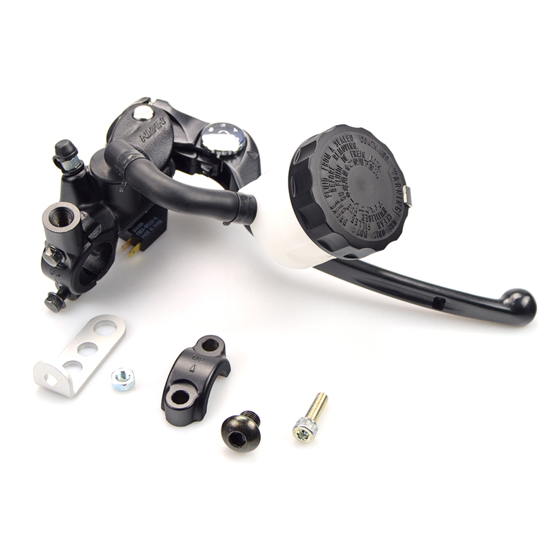 MAÎTRE-CYLINDRE RADIAL DE FREIN AVANT Ø17MM NOIR ET LEVIER NOIR NISSIN / RNBMT17-11