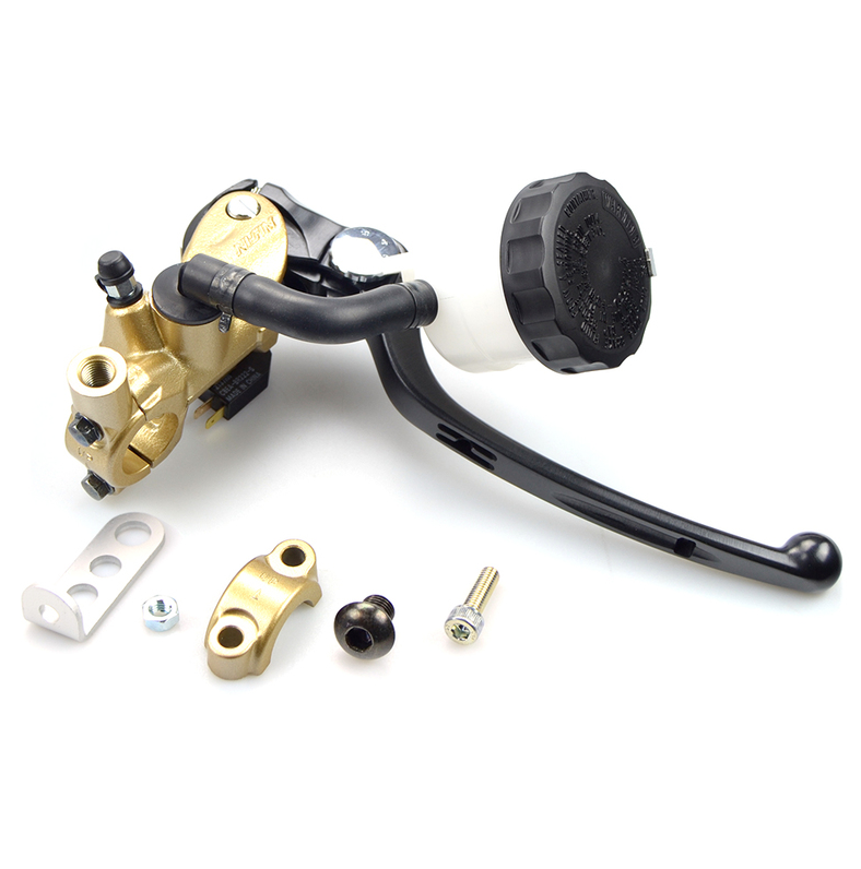 MAÎTRE-CYLINDRE RADIAL DE FREIN AVANT Ø17MM OR ET LEVIER NOIR NISSIN / RNBMT17-31