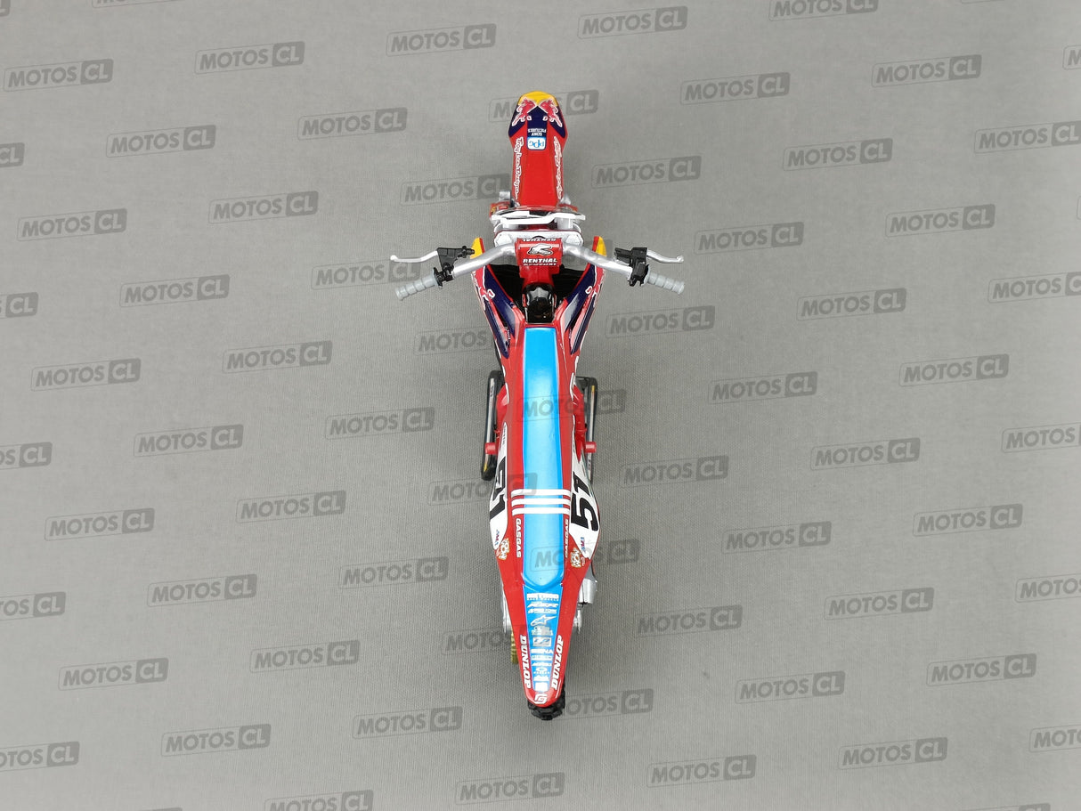 MINIATURE MOTOCROSS GASGAS MC450F N°51 JUSTIN BARCIA 1/12ÈME / RN085-58303