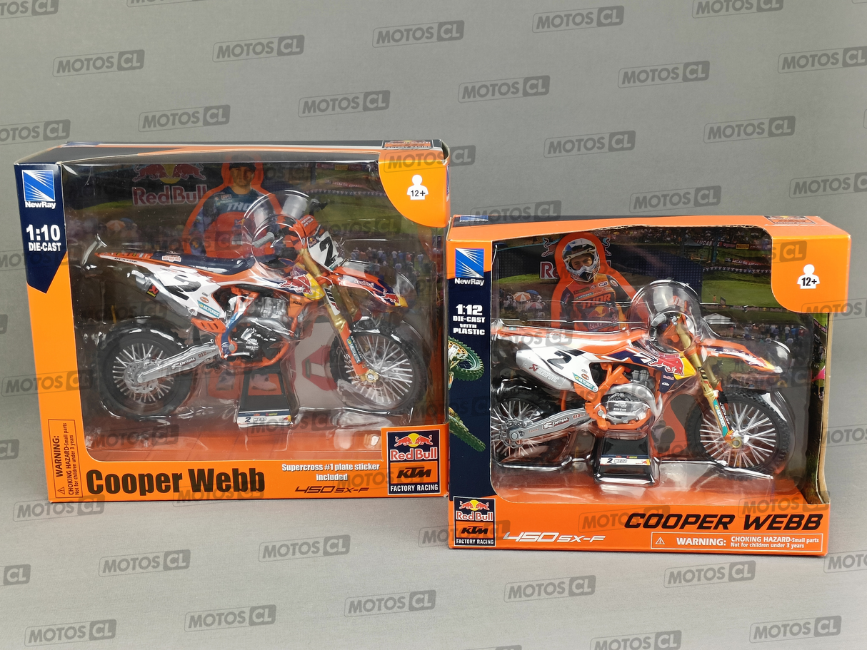 MINIATURE MOTOCROSS KTM SXF450 FACTORY RACING TEAM N°2 COOPER WEBB 1/10ÈME / RN085-58213