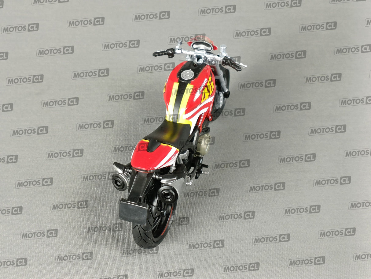 MINIATURE MOTO DUCATI MONSTER 796 ROSSI N°46 1/12ÈME / RN085-57513