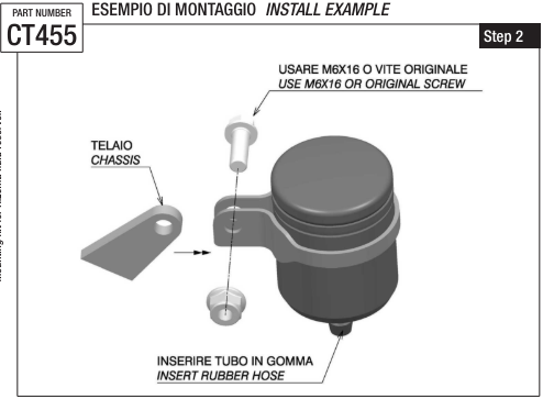 KIT DE MONTAGE RESERVOIR FLUIDE RIZOMA / CT455B