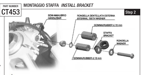 KIT DE MONTAGE RESERVOIR FLUIDE RIZOMA PANIGALE V2 DUCATI / CT453B