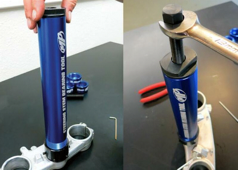 COFFRET POUR LE REMPLACEMENT DES ROULEMENTS DE COLONNE DE DIRECTION PERMET DE FAIRE L'INSERTION ET L'EXTRACTION DES ROULEMENTS MOTION PRO / RM08-0544