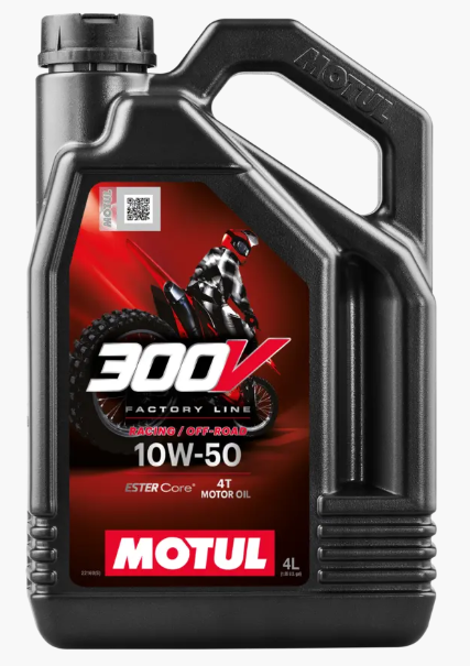 HUILE MOTUL 300V FACTORY LINE 4TPS 10W50 OFF ROAD BIDON 4L / RM112561