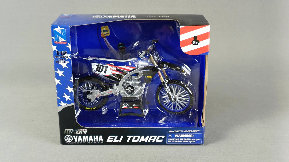 MINIATURE MOTOCROSS YAMAHA STAR RACING TEAM YZF450 N°101 NATION 2022 ELI TOMAC 1/12ÈME / RN085-58423