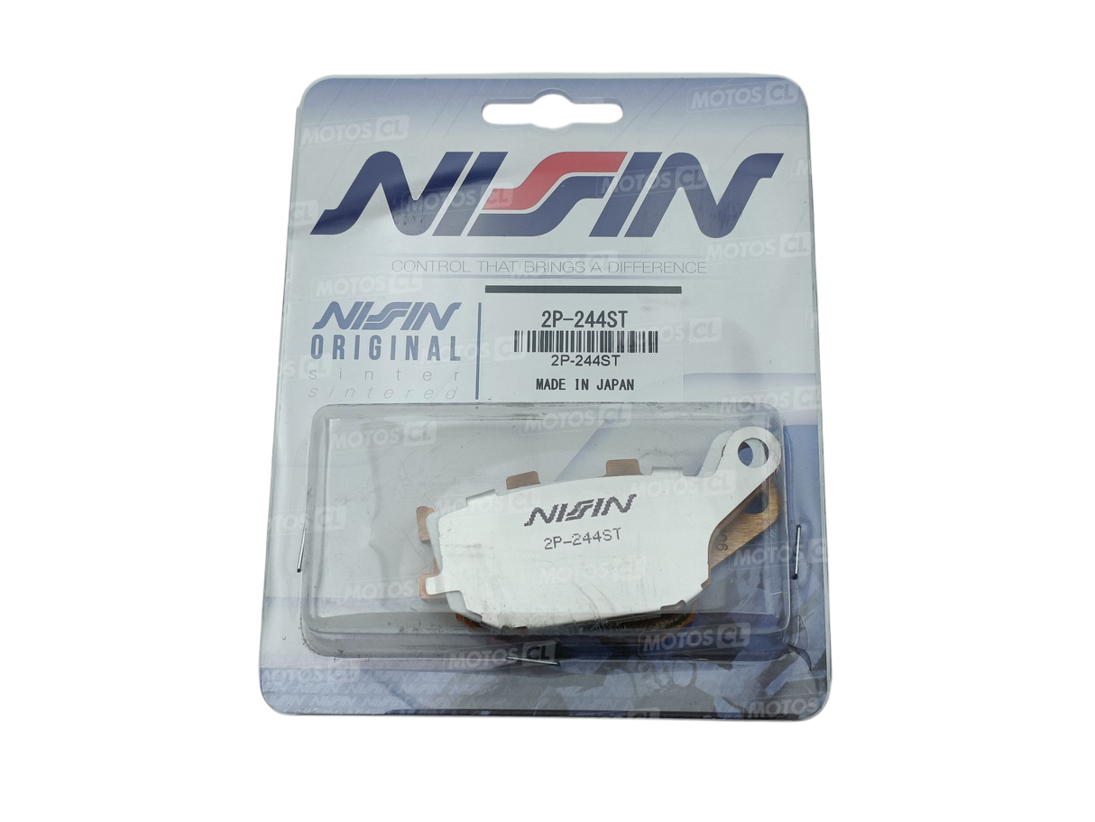 PLAQUETTES DE FREIN ARRIÈRE NISSIN HONDA-KAWASAKI-SUZUKI-VOGE-YAMAHA / RN2P-244ST