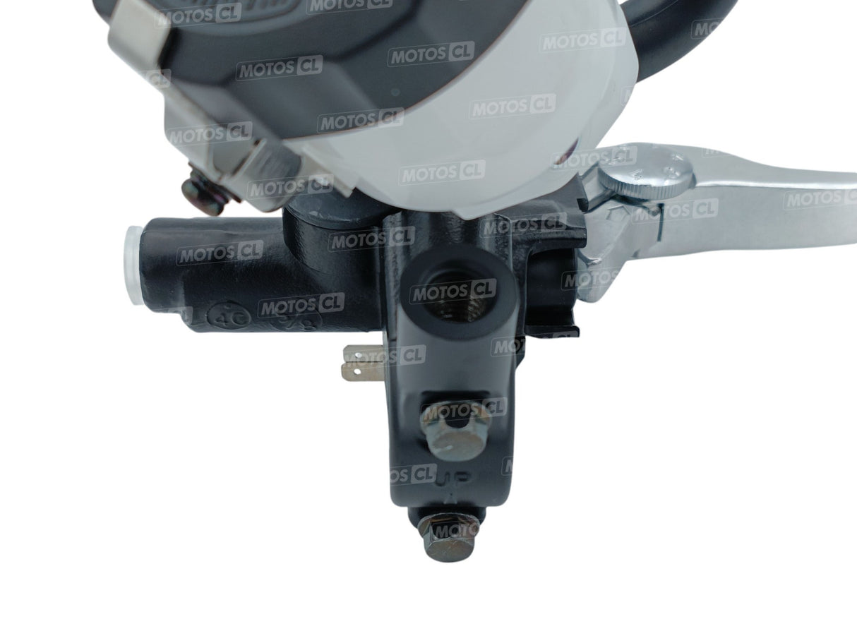 MAÎTRE-CYLINDRE SPORT DE FREIN AVANT AXIAL Ø15,87MM NOIR ET LEVIER ALU NISSIN / RNADFM-1001-0SR-S