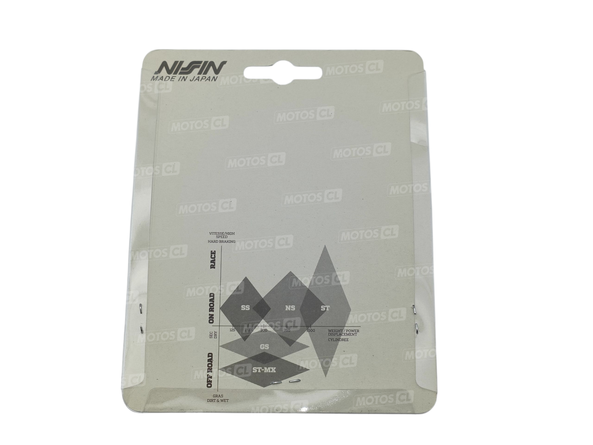 PLAQUETTES DE FREIN ARRIÈRE NISSIN HONDA-KAWASAKI-SUZUKI-VOGE-YAMAHA / RN2P-244ST